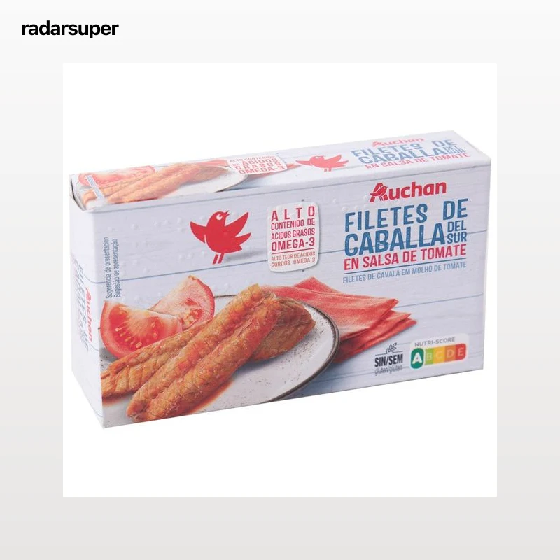 PRODUCTO ALCAMPO Caballa del sur en tomate en filetes lata de 65 g.