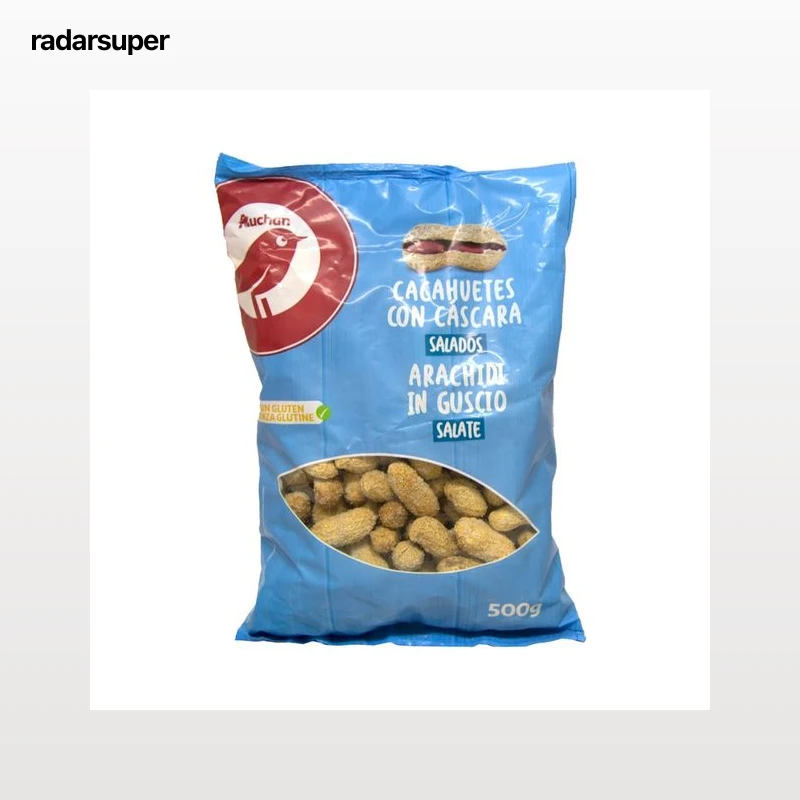 PRODUCTO ALCAMPO Cacahuetes con cáscara salados 500 g.