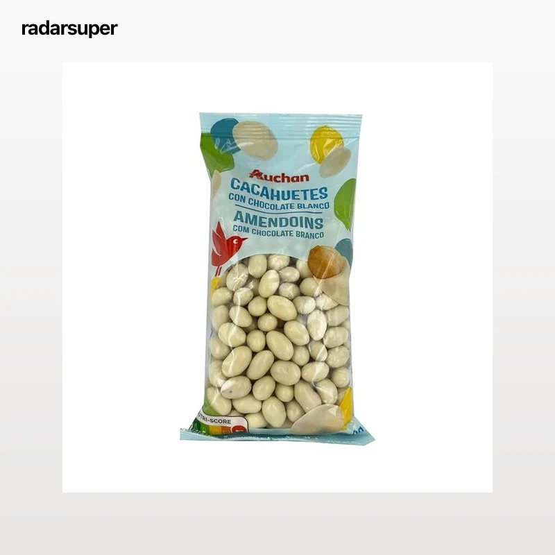 PRODUCTO ALCAMPO Cacahuetes cubiertos de chocolate blanco  250 g.