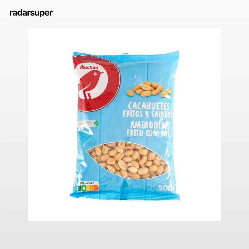 PRODUCTO ALCAMPO Cacahuetes fritos y salados 500 g.