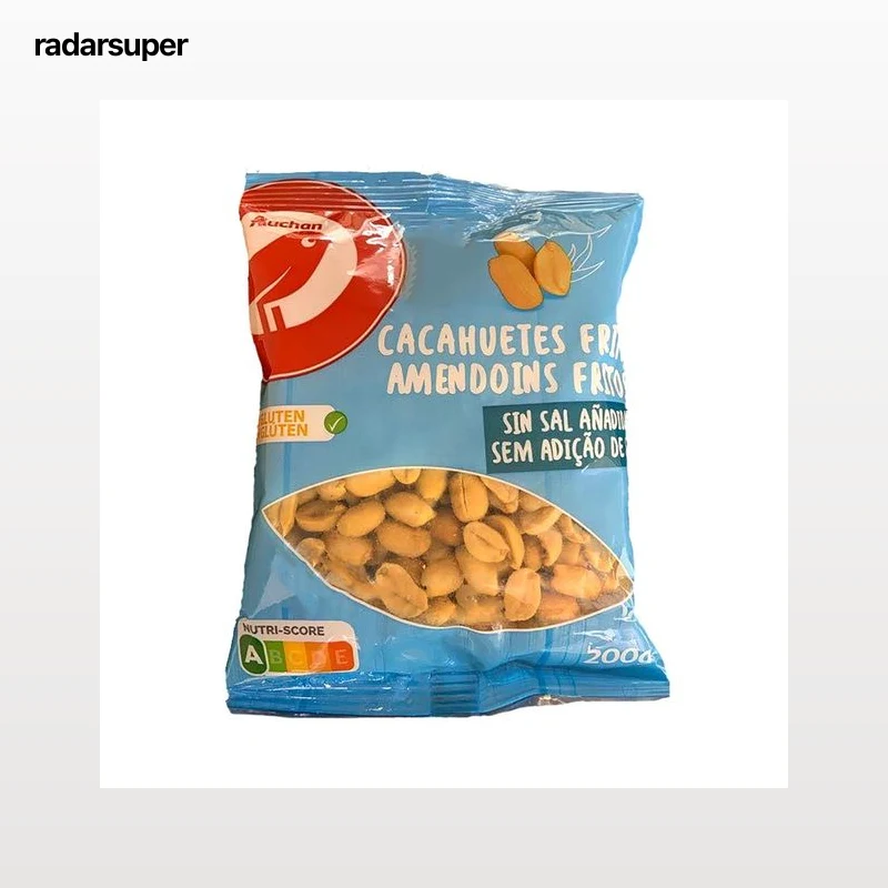 PRODUCTO ALCAMPO Cacahuetes fritos sin sal añadida 200 g.