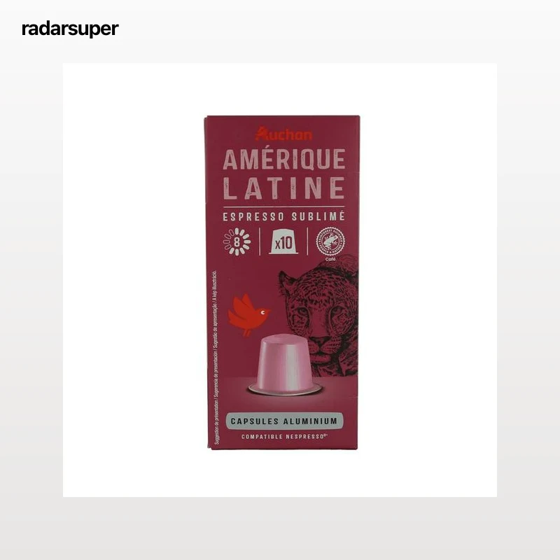 PRODUCTO ALCAMPO Café en cápsulas de América Latina I8, 10 uds.