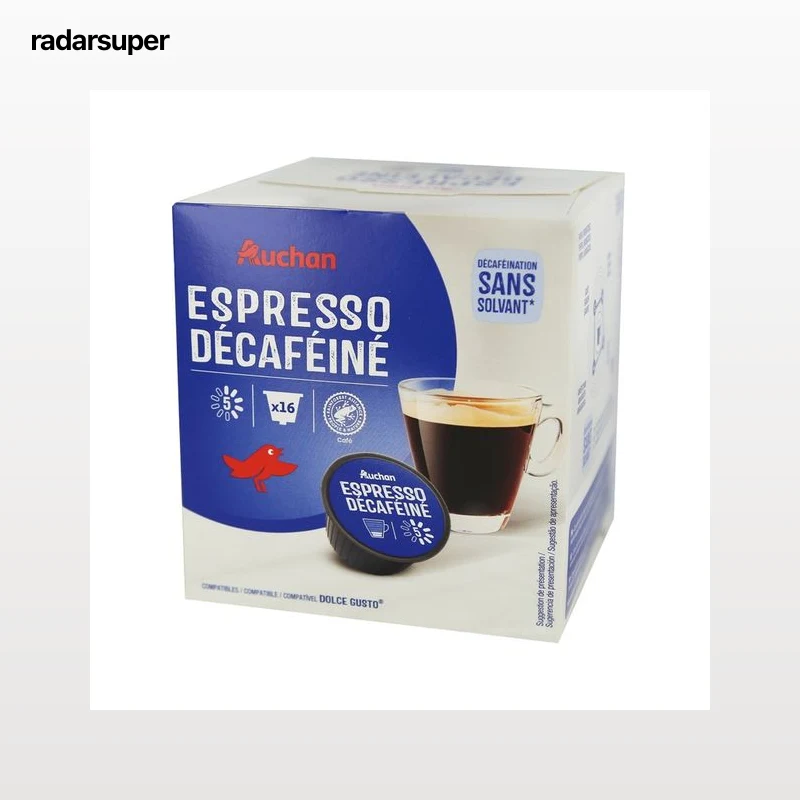 PRODUCTO ALCAMPO Café en cápsulas Espresso Descafeinado I5, 16 uds.
