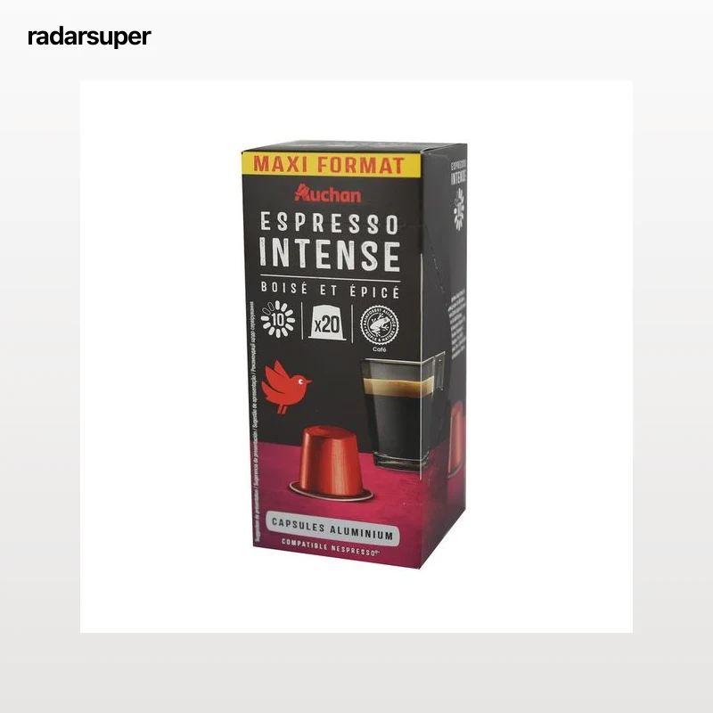 PRODUCTO ALCAMPO Café en cápsulas Espresso Intenso I10, 20 uds.