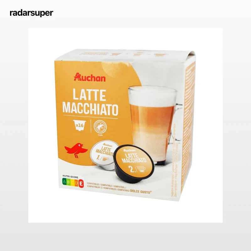PRODUCTO ALCAMPO Café en cápsulas Latte Macchiato 16 uds.