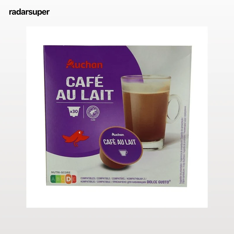 PRODUCTO ALCAMPO Café en cápsulas con leche 30 uds.