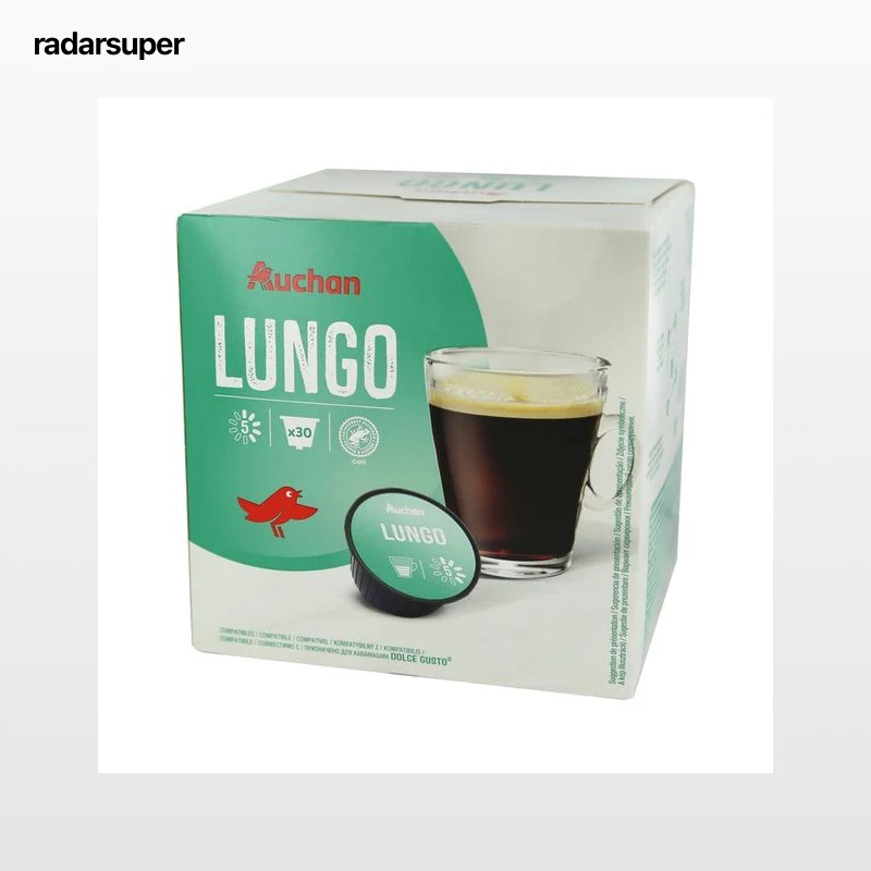 PRODUCTO ALCAMPO Café en cápsulas Lungo I5 30 uds. 210 g.
