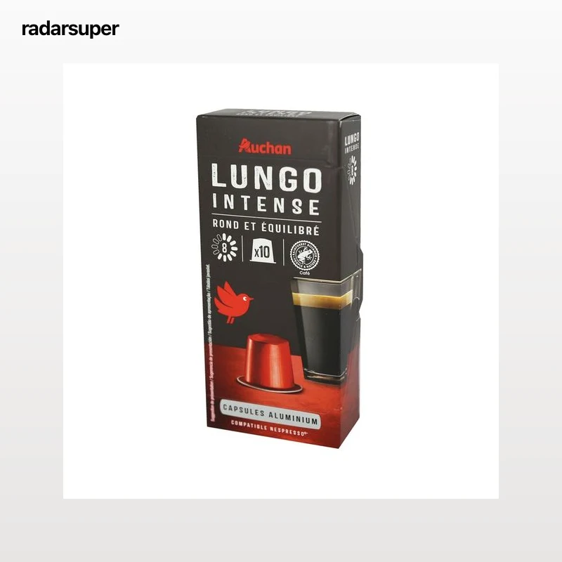 PRODUCTO ALCAMPO Café en cápsulas Lungo Intenso I8, 10 uds.