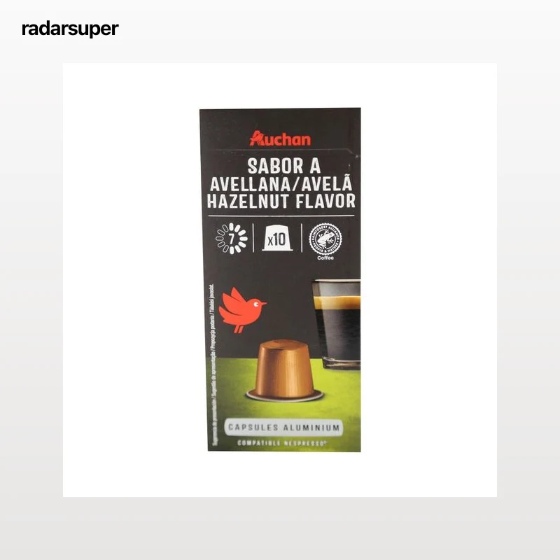 PRODUCTO ALCAMPO Café en cápsulas sabor avellana I7, 10 uds.