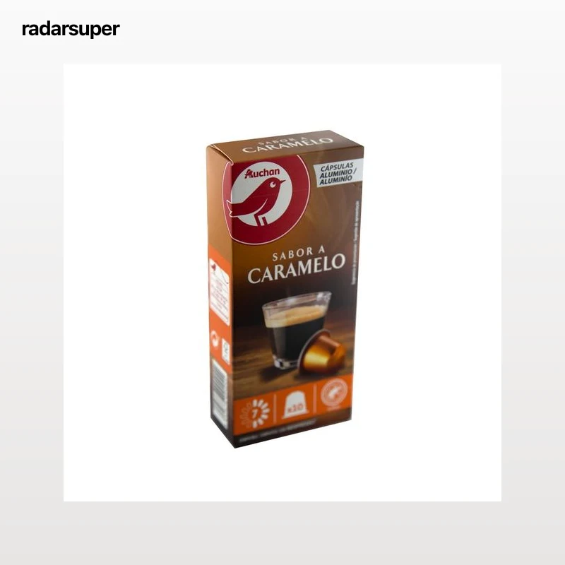 PRODUCTO ALCAMPO Café en cápsulas sabor caramelo I7, 10 uds.