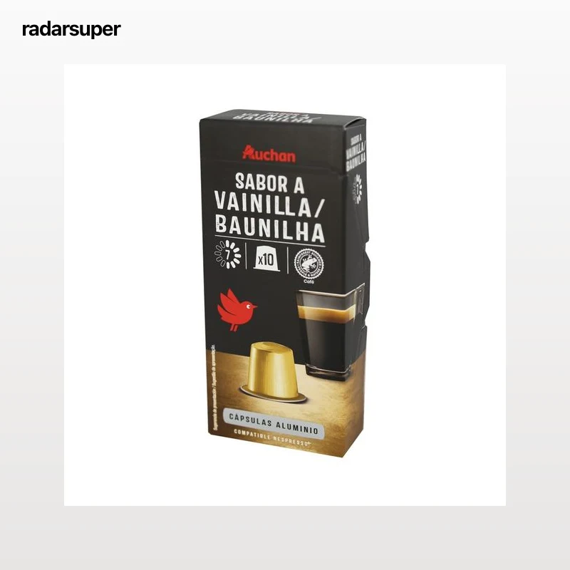 PRODUCTO ALCAMPO Café en cápsulas sabor vainilla I7, 10 uds.