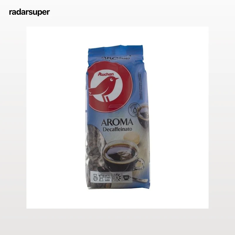 PRODUCTO ALCAMPO Café en grano descafeinado natural 250 g.