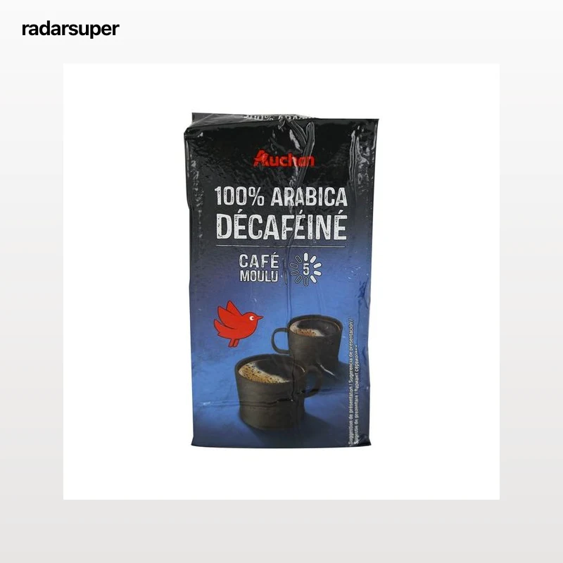 PRODUCTO ALCAMPO Café molido descafeinado 100 % Arábica 250 g.