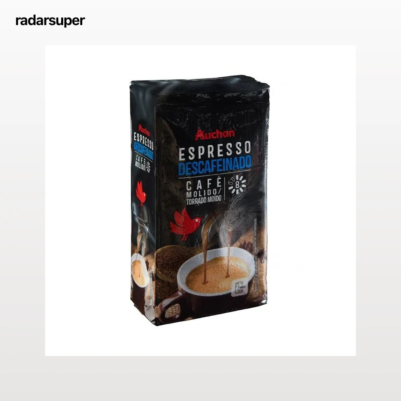PRODUCTO ALCAMPO Café molido natural descafeinado espresso 250 g.