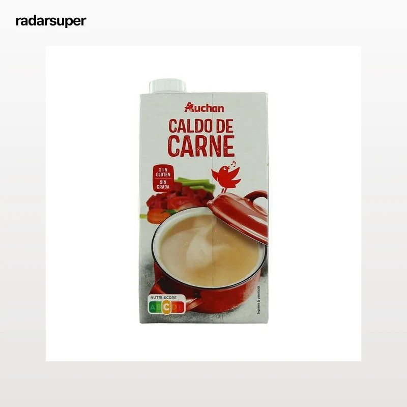 PRODUCTO ALCAMPO Caldo de carne sin gluten y sin grasa brick 1 l.