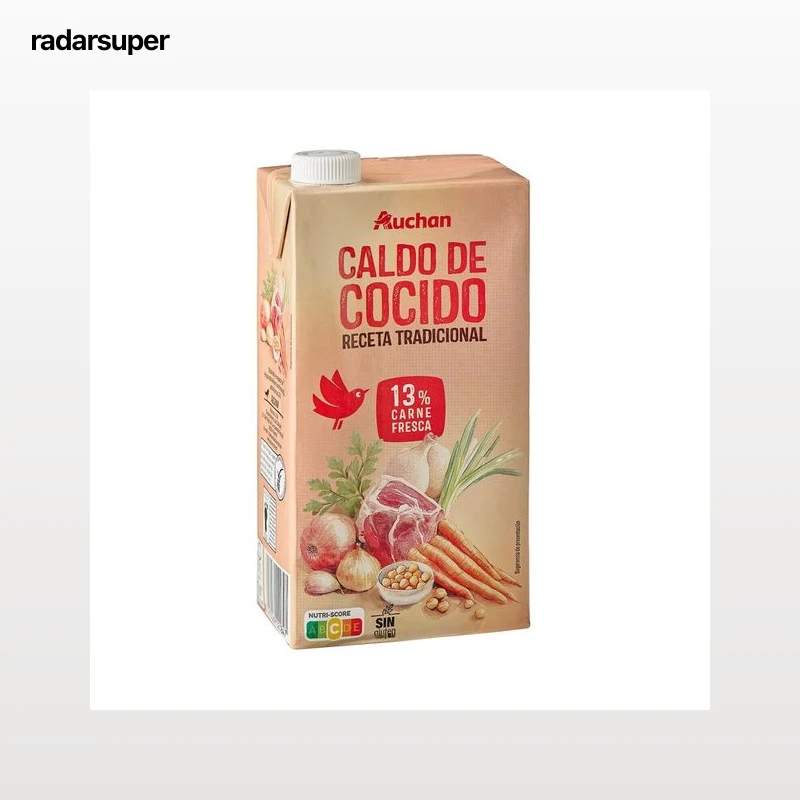 PRODUCTO ALCAMPO Caldo cocido 13% receta tradicional 1L