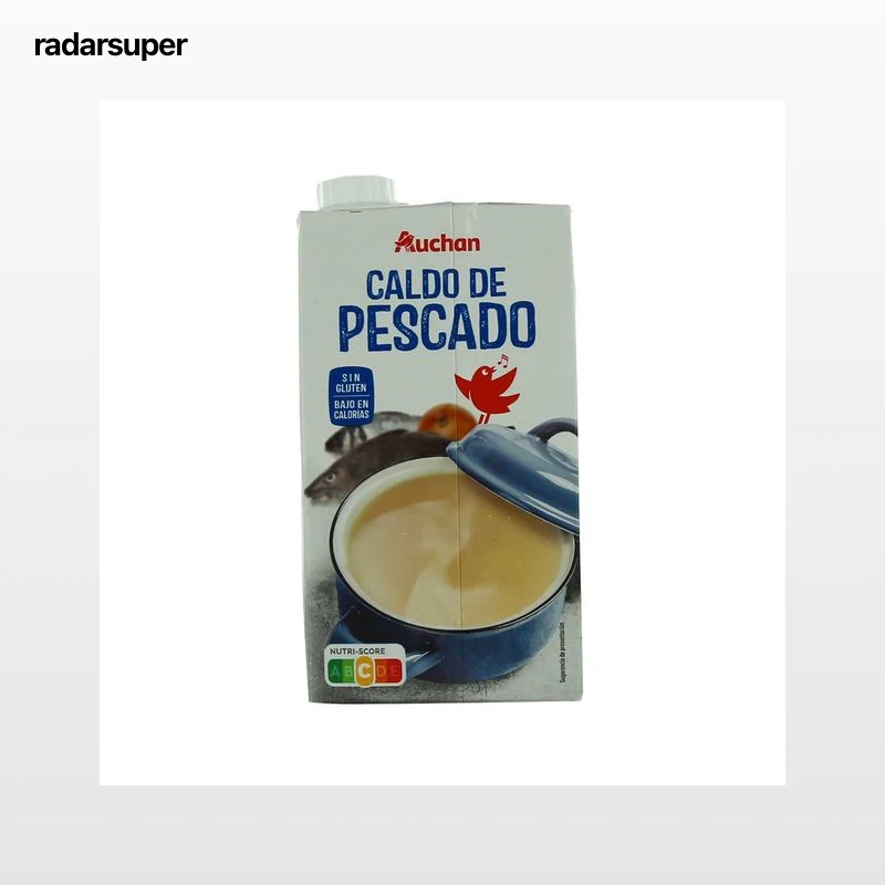 PRODUCTO ALCAMPO Caldo de pescado sin gluten y bajo en calorias brick 1 l.