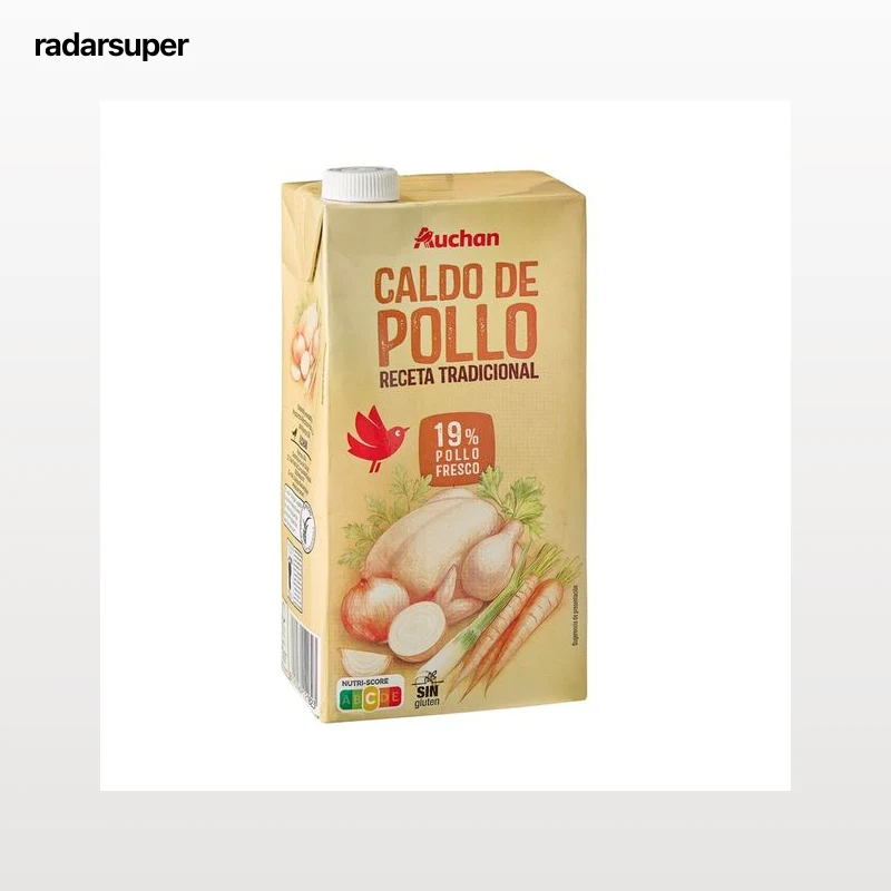 PRODUCTO ALCAMPO Caldo de pollo 19% receta tradicional 1L