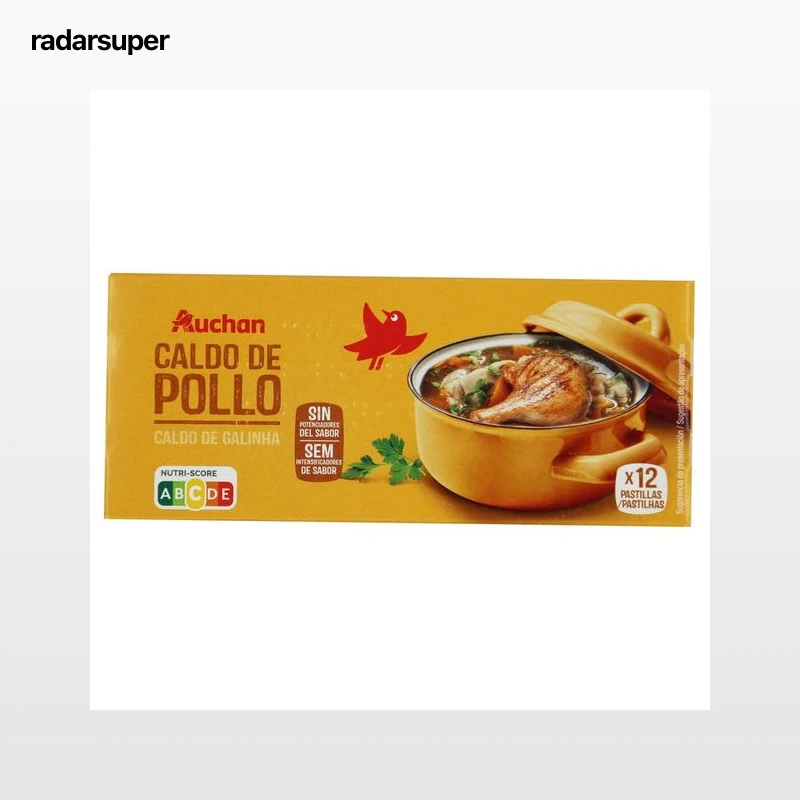 PRODUCTO ALCAMPO Caldo de pollo pastillas de 12 uds. 120 g.