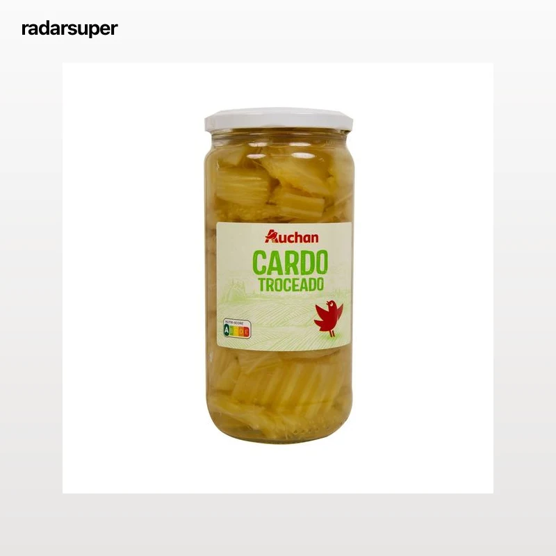 PRODUCTO ALCAMPO Cardo troceado al natural frasco de 400 g.