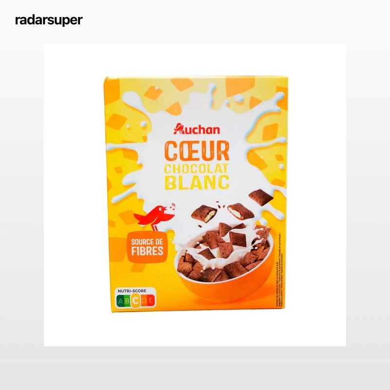 PRODUCTO ALCAMPO Cereales con chocolate, rellenos de chocolate blanco 400 g.