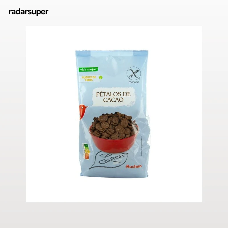 PRODUCTO ALCAMPO Cereales desayuno de arroz y maíz, pétalos de chocolate, sin gluten PRODUCTO ALCAMPO 400 g.