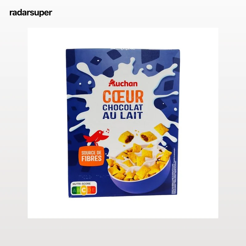PRODUCTO ALCAMPO Cereales rellenos de chocolate con leche 400 g.