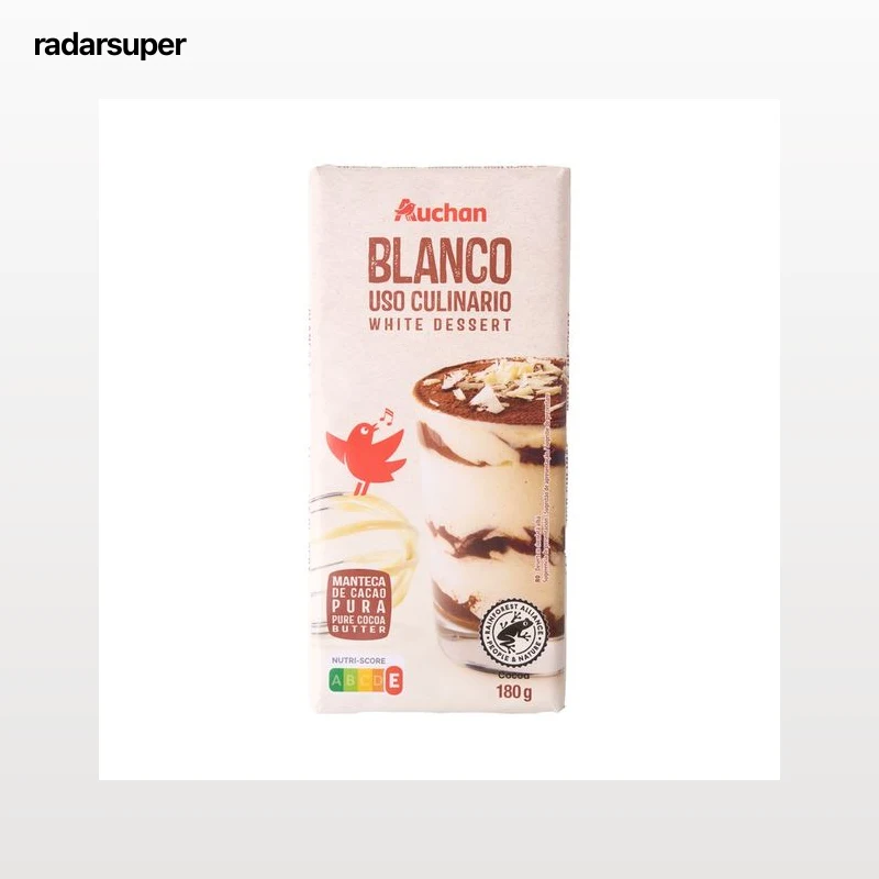 PRODUCTO ALCAMPO Chocolate blanco para uso culinario tableta 180 g.