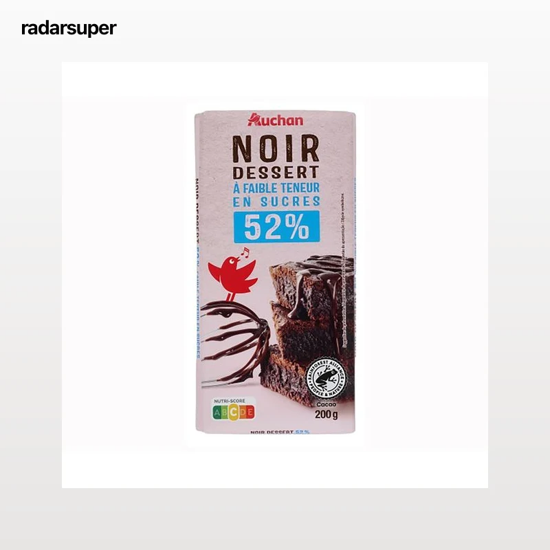PRODUCTO ALCAMPO Chocolate negro para postres, sin azúcares añadidos 200 g.