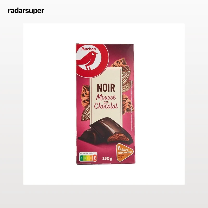 PRODUCTO ALCAMPO Chocolate negro relleno de mousse de chocolate 150 g.