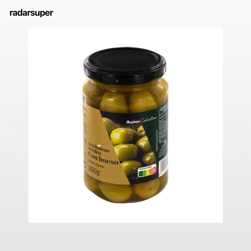 PRODUCTO ALCAMPO Collection Aceitunas manzanilla con hueso 200 g.