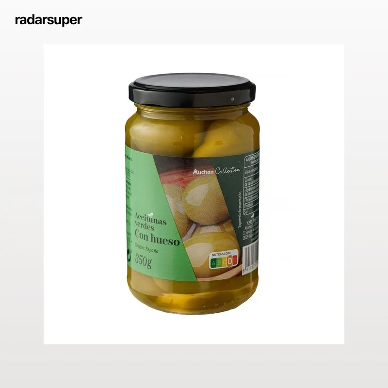 PRODUCTO ALCAMPO Collection Aceitunas verdes gordal con hueso 200 g.