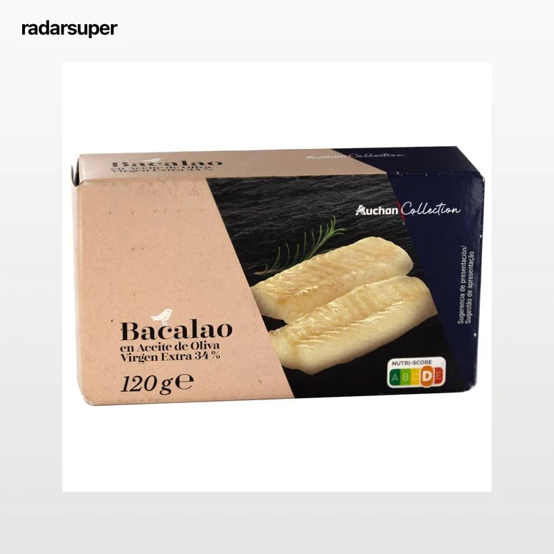 PRODUCTO ALCAMPO Collection Bacalao aceite oliva virgen extra 78 g.