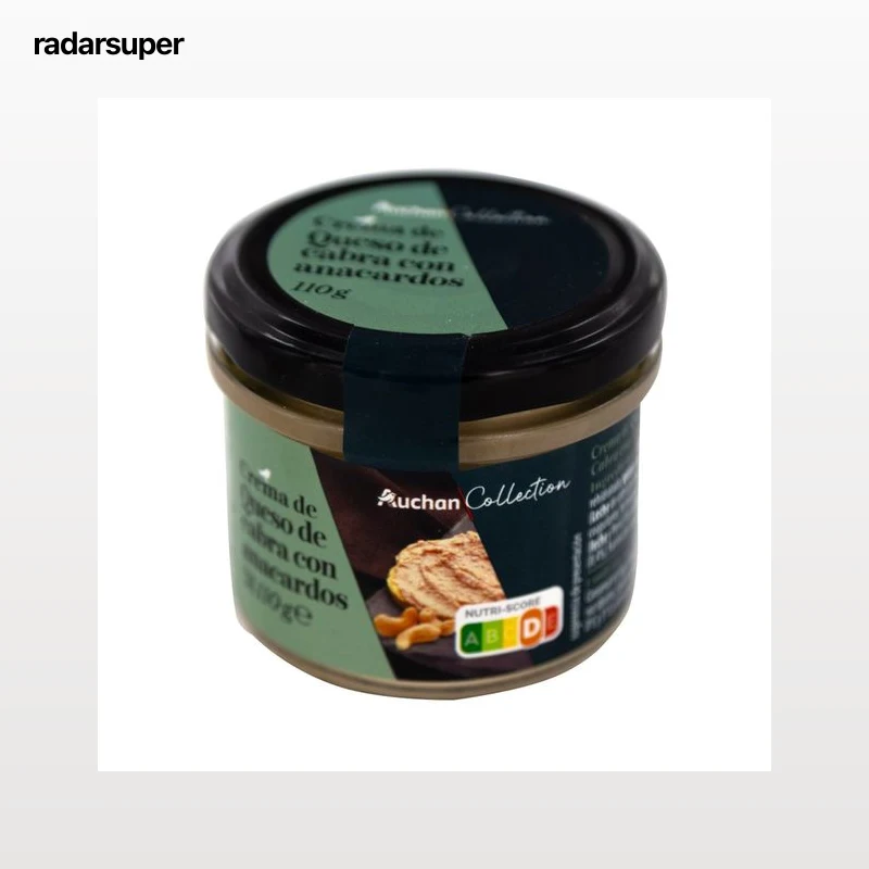 PRODUCTO ALCAMPO Collection Crema de queso de cabra con anacardos 110 g.