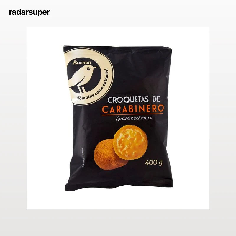 PRODUCTO ALCAMPO Collection Croquetas rellenas de suave bechamel y carabineros 400 g.