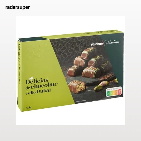 PRODUCTO ALCAMPO Collection Delicias de chocolate estilo Dubái 135 g.