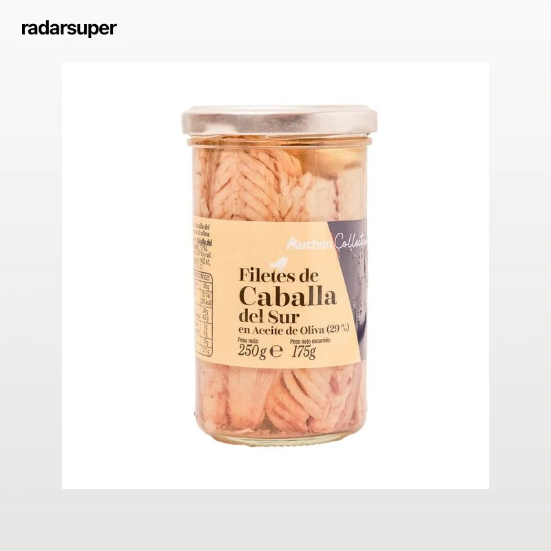 PRODUCTO ALCAMPO Collection Filetes de caballa del Sur en aceite de oliva 175 g.
