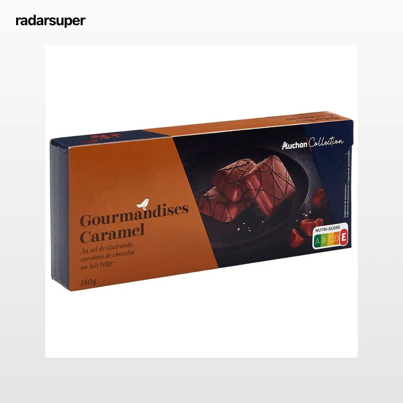 PRODUCTO ALCAMPO Collection Galletas bañadas en chocolate con leche con caramelo salado 140 g.