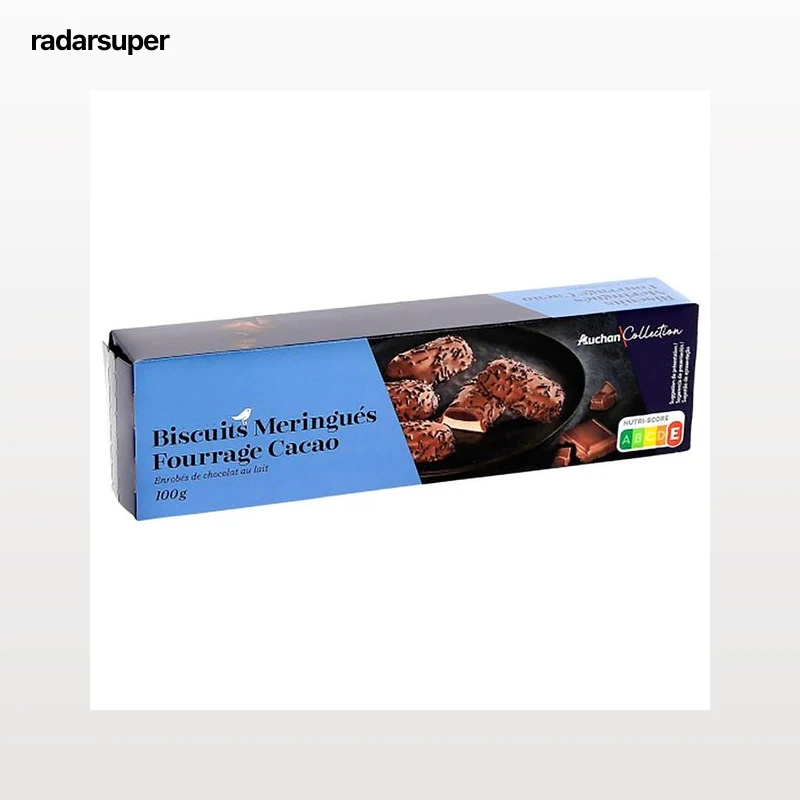 PRODUCTO ALCAMPO Collection Galletas de merengue recubiertas de chocolate con leche 100 g.