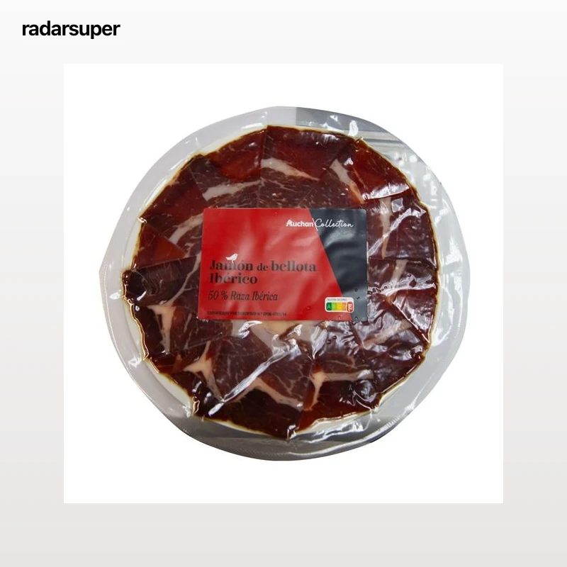 PRODUCTO ALCAMPO Collection Jamón de bellota ibérico (50% raza ibérica), cortado en tapas 100 g.