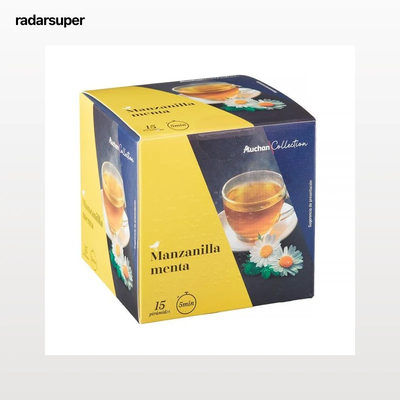 PRODUCTO ALCAMPO Collection Manzanilla menta 15 uds. 24 g.