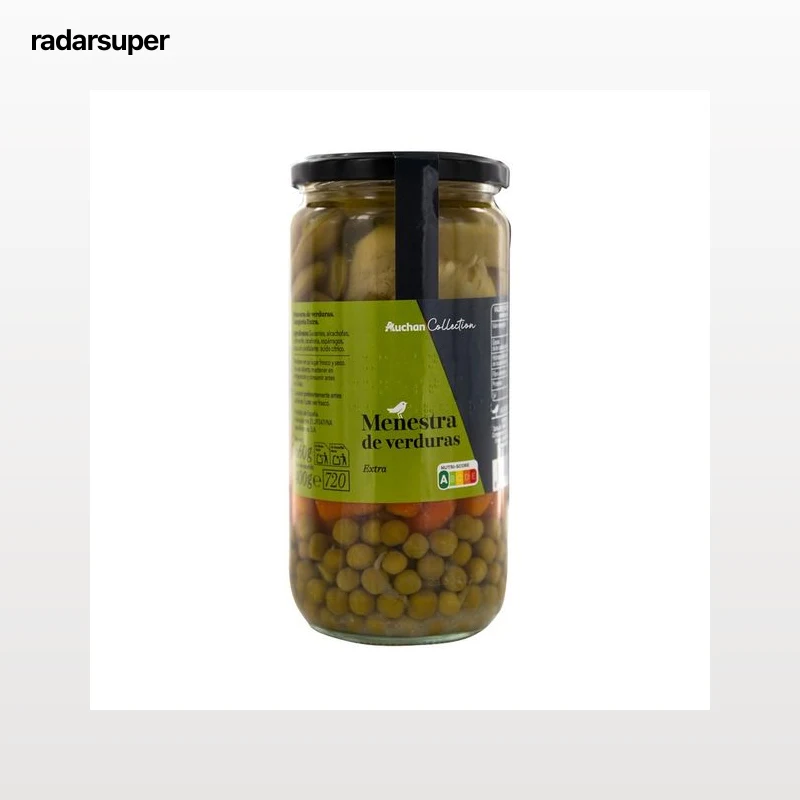 PRODUCTO ALCAMPO Collection Menestra de verduras extra frasco de 400 g.