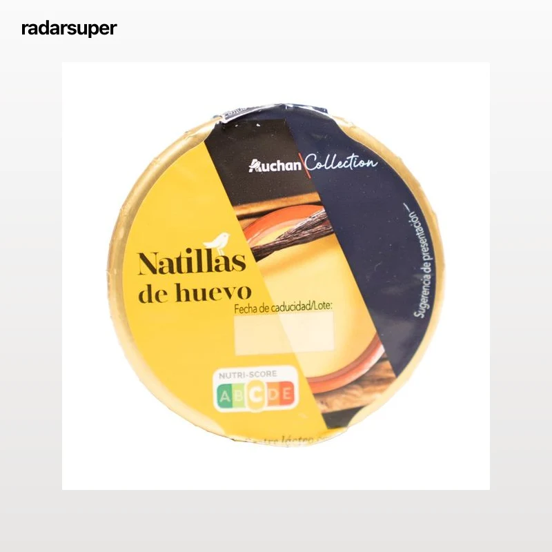 PRODUCTO ALCAMPO Collection Natillas con yema de huevo y sabor a vainilla 140 g.