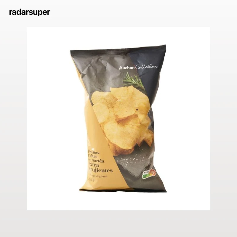 PRODUCTO ALCAMPO Collection Patatas fritas lisas en aceite de girasol extra crujientes 180 g.
