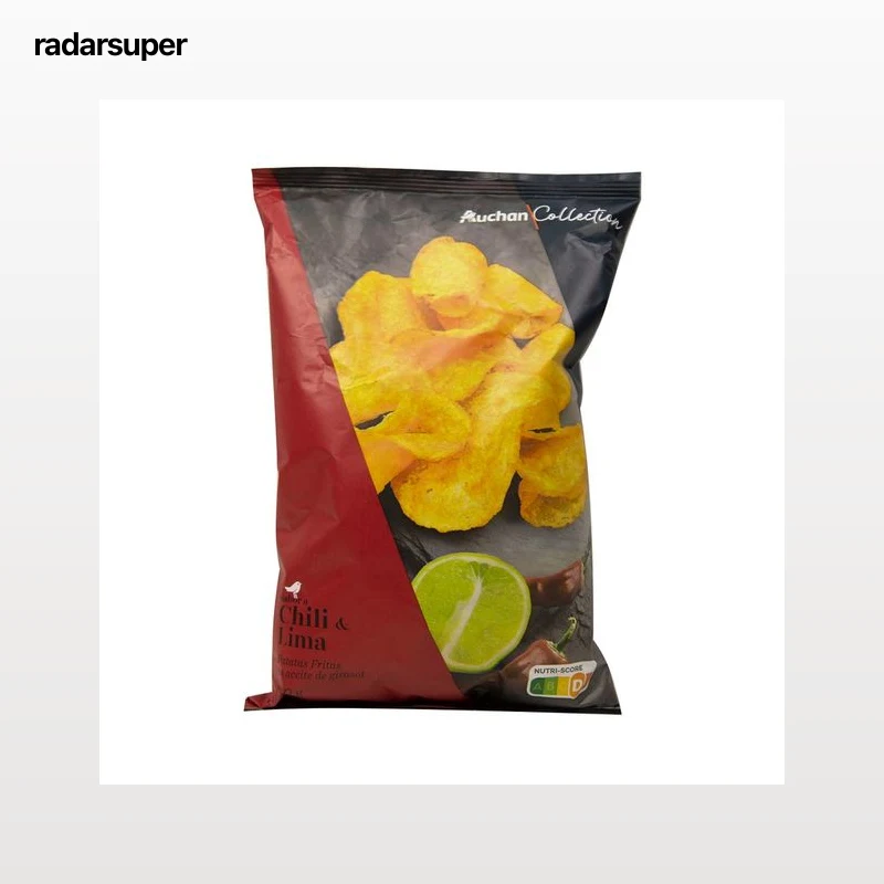 PRODUCTO ALCAMPO Collection Patatas fritas con sabor a chili y lima 130 g.