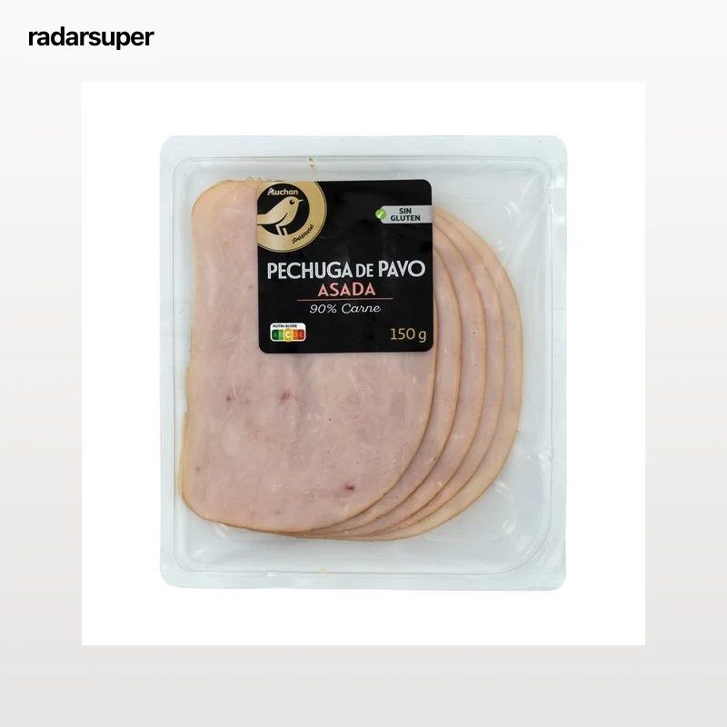 PRODUCTO ALCAMPO Collection Pechuga de pavo asada sabor ahumado, cortada en lonchas 150 g.