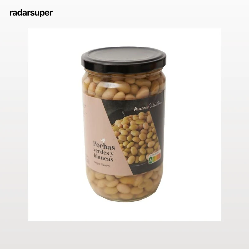 PRODUCTO ALCAMPO Collection Pochas verdes y blancas 500 g.