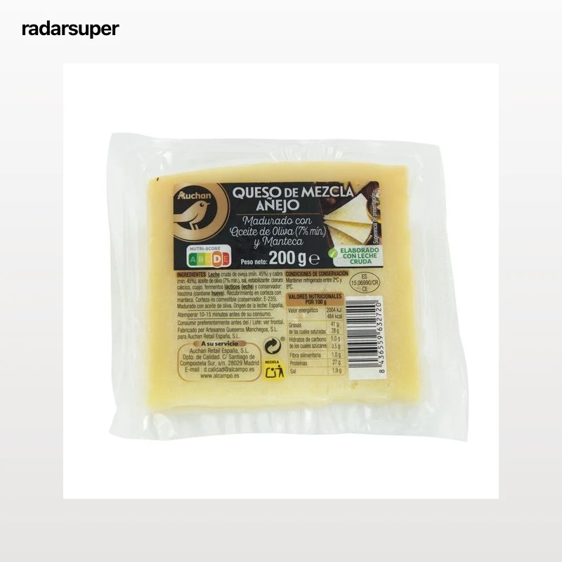 PRODUCTO ALCAMPO Collection Queso mezcla añejo 200 g.