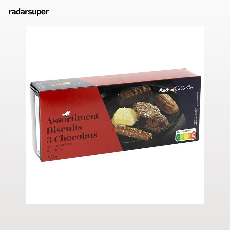 PRODUCTO ALCAMPO Collection Surtido de galletas (6 variedades) con chocolates belga 150 g.