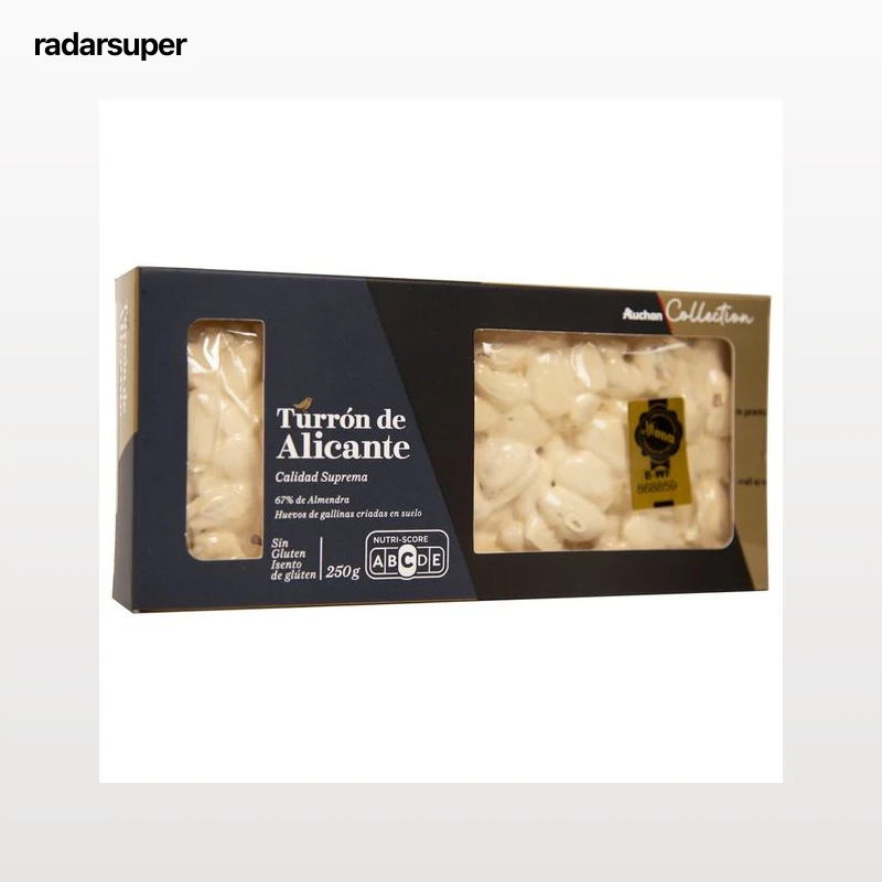 PRODUCTO ALCAMPO Collection Turrón duro Indicación Geográfica Protegida Alicante 250 g.